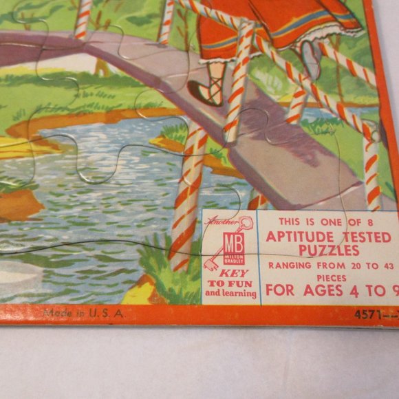 Vintage 1955 Milton Bradley MB Child's Candy Land Tray Jigsaw Puzzle - Picture 3 of 7